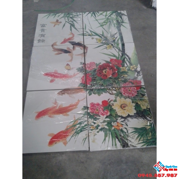 Gạch tranh cá cực đẹp giá rẻ