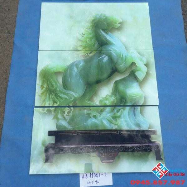 gạch tranh ngựa trang trí 60x90 giá rẻ