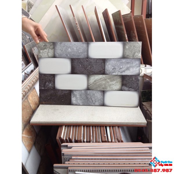 gach ốp tường trang trí 3D 25x40