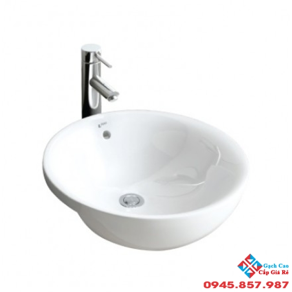 Chậu Rửa Mặt Lavabo Inax L-333V Bán Âm Tròn
