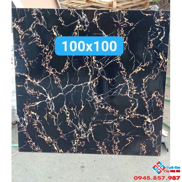 GẠCH BÓNG KIẾNG 1MX1M ĐEN VÂN