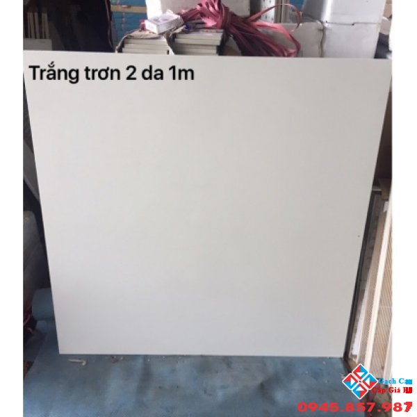 GẠCH BÓNG KIẾNG 1MX1M ĐÁ TRẮNG TRƠN 2 DA