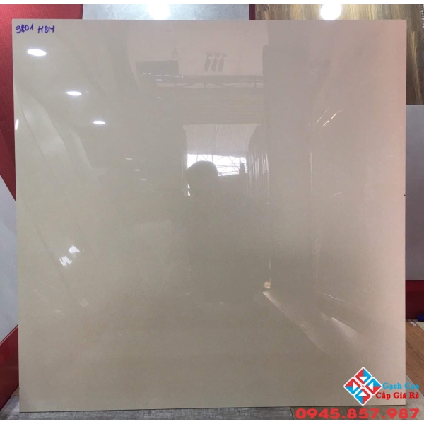 Gạch bóng kiếng 80x80 xà cừ vàng