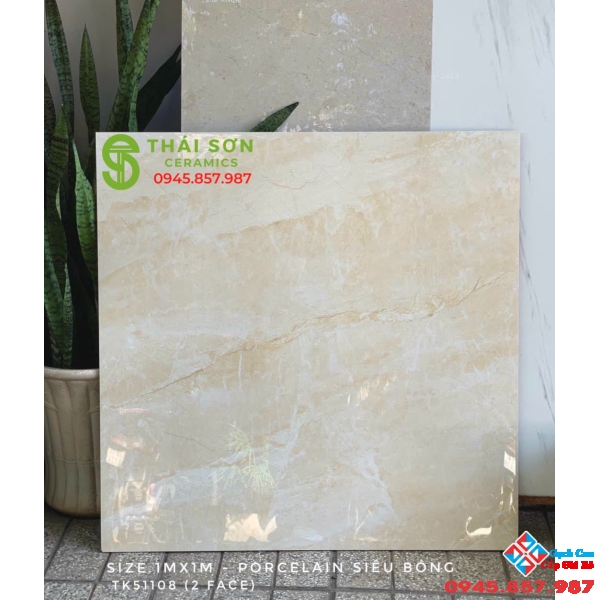 Gạch lót sàn takao bóng kiếng 100x100 cao cấp