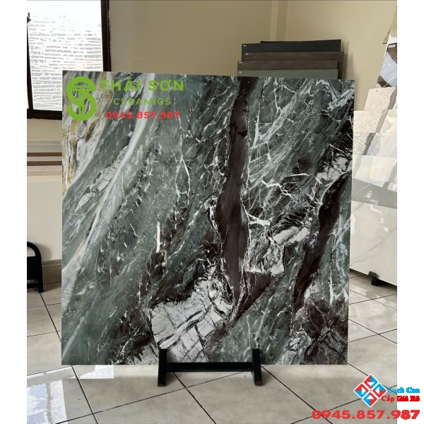 Gạch trung quốc xanh ngọc bích 100x100 cao cấp