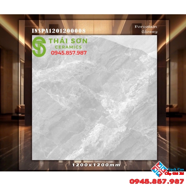 Gạch 120x120 lát nền bóng kiếng ấn độ cao cấp