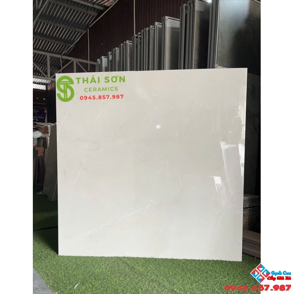 Gạch 120x120 lát nền ấn độ bóng kính màu xám nhạt