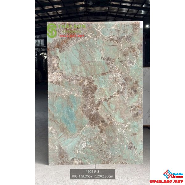 Gạch lát nền ấn độ 120x180 bóng kiếng vân giả đá Onyx