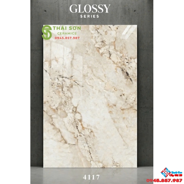 Gạch lát nền ấn độ 120x180 bóng kiếng Omega Crema