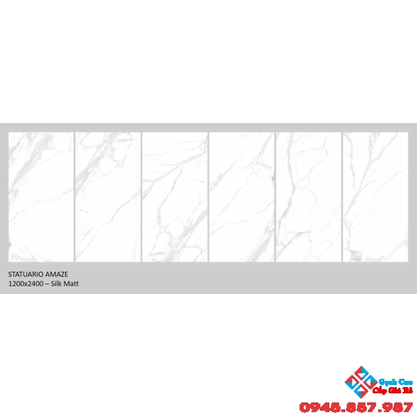 Gạch khổ lớn bản to 1200x2400 vân mây trắng