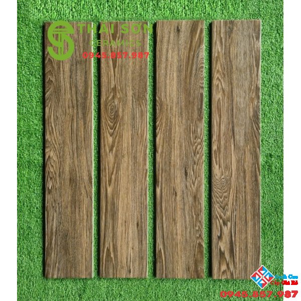 Gạch vân giả gỗ 15x80 lát nền phòng thờ sang chảnh