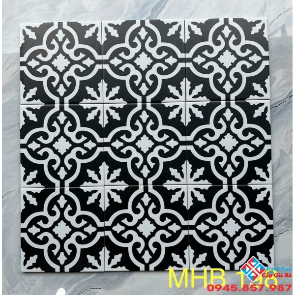 Gạch bông 20x20 trung quốc dán quầy bar 