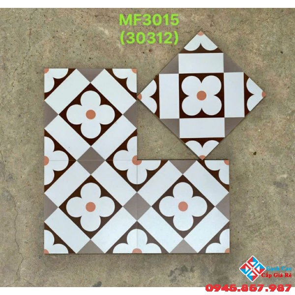 Gạch 30x30 trung quốc bông cổ ốp lát hoa văn đẹp