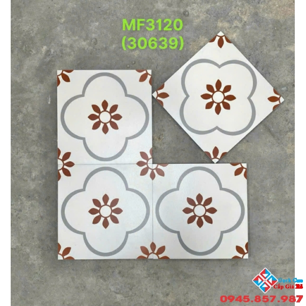 Gạch bông ốp lát cao cấp 30x30 nhập khẩu mới nhất
