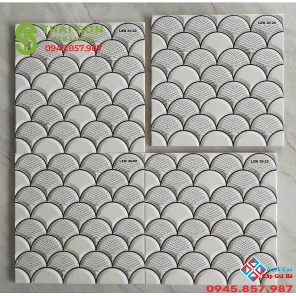 Gạch vẩy cá cao cấp 30x30 trang trí tại Q1