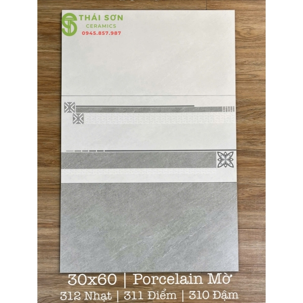 Gạch cmc 30x60 matt mờ ốp lát bộ màu xám giá tốt