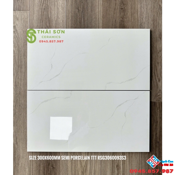 Gạch ốp tường cmc 30x60 bóng kiếng trắng vân mây giá rẻ