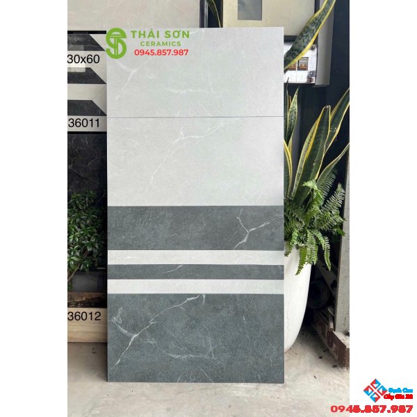 Gạch ốp tường 30x60 matt mờ vân đá đậm nhạt