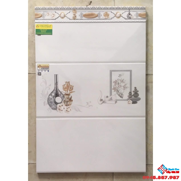 Gạch ốp tường phòng khách đẹp 30x60