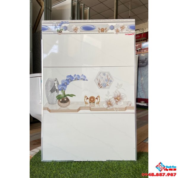 Gạch ốp tường vincera 30x60 vân trắng mây
