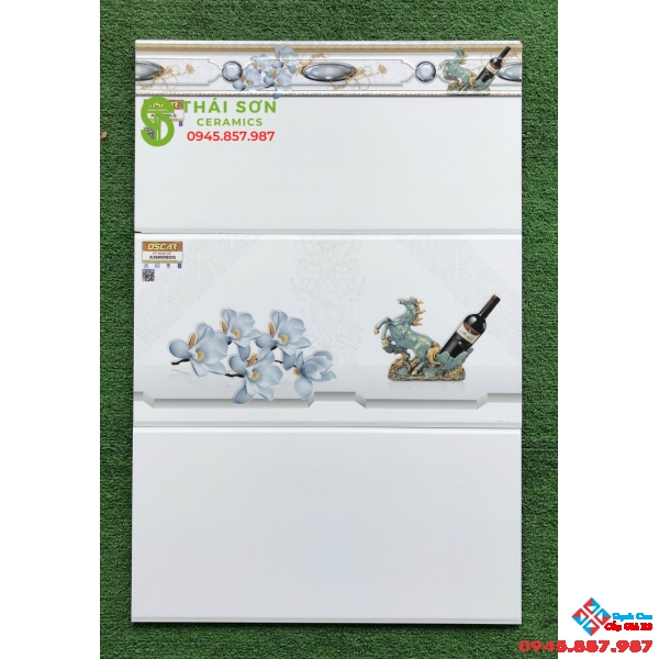 Gạch men ốp tường 30x60 tông sáng ý mỹ
