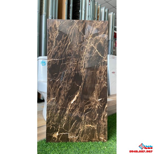 Gạch 40x80 bóng kiếng nâu vũ trụ