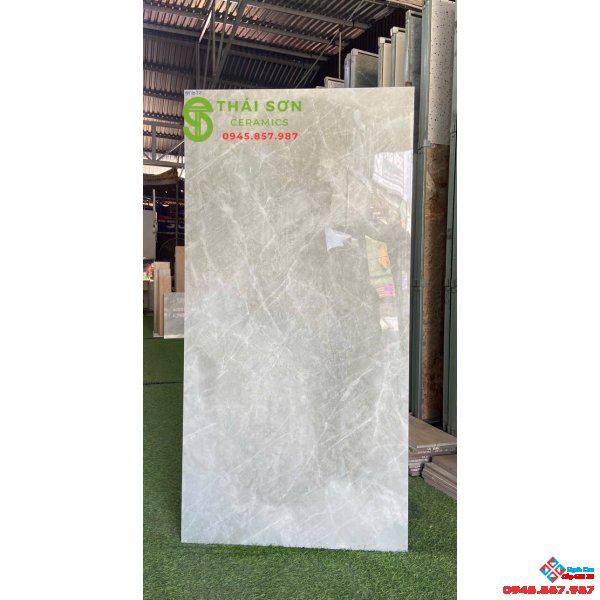 Gạch lát nền ấn độ 60x120 bóng kiếng màu xám đá giá rẻ