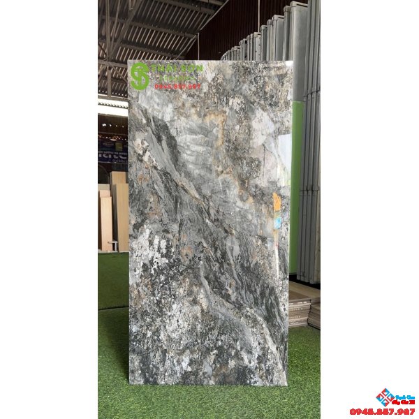 Gạch bóng kiếng 60x120 lát nền catalan vân đá marble 