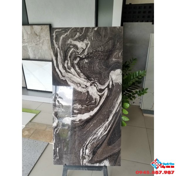 Gạch trung quốc 60x120 xám nhũ kim vàng