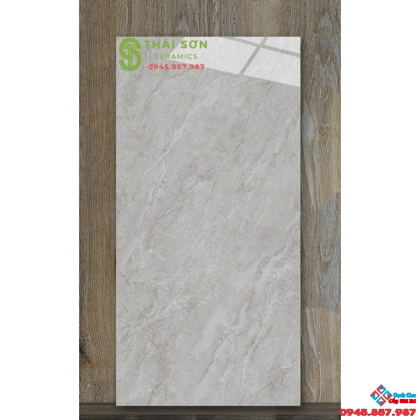 Gạch lát nền catalan 60x120 bóng kiếng màu xám vân