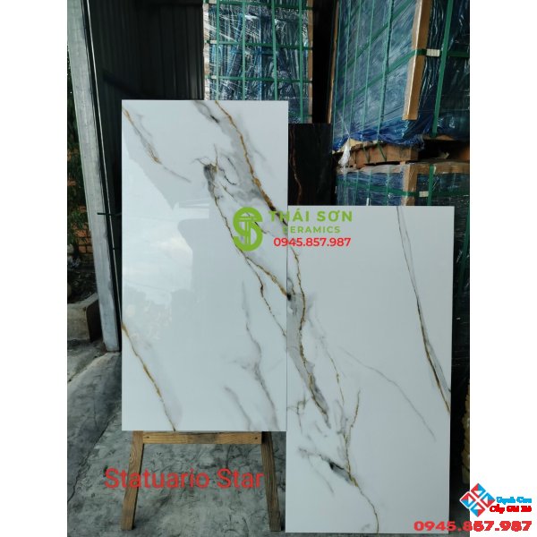 Gạch ấn độ  60x120 cao cấp giá rẻ Statuario Ster