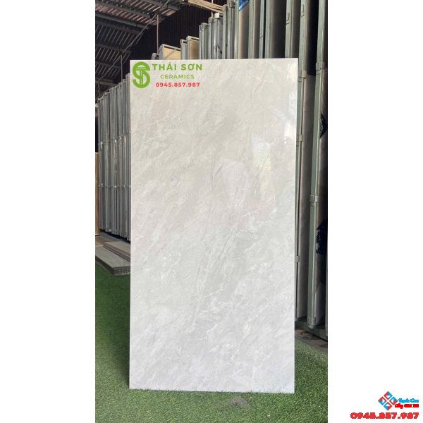 Gạch lát nền 60x120 màu xám vân bóng kiếng giá rẻ