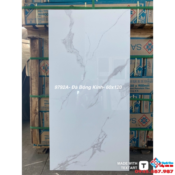 Gạch trắng bóng kiếng 60x120 ốp lát nhà giá rẻ