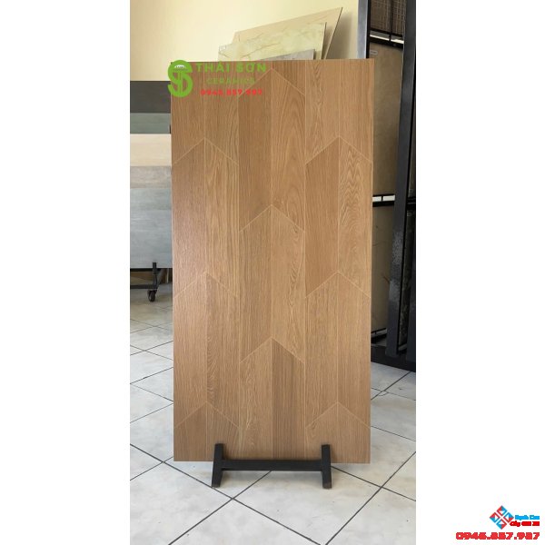 Gạch 60x120 trung quốc vân gỗ màu vàng nâu cao cấp