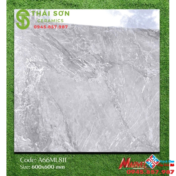 Gạch apodio 60x60 lát nền nhà phố xám vân đá