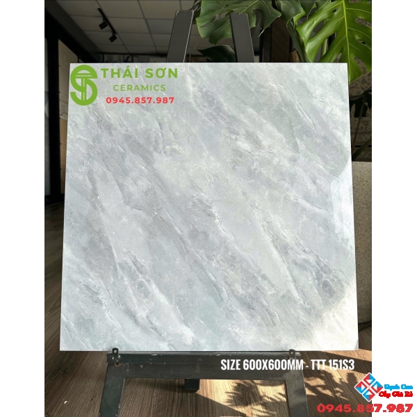 Gạch cmc màu xám bóng kiếng 60x60 cao cấp