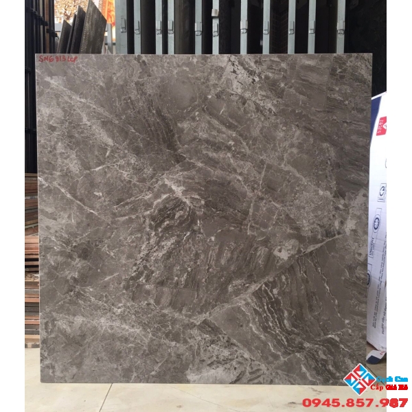 Gạch 60x60 đá mờ xám vân đá đậm