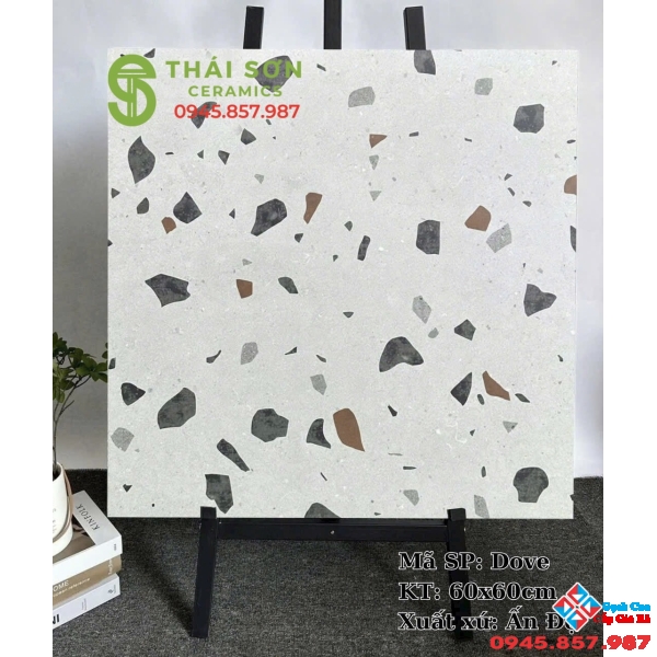 Gạch terrazzo ốp bếp đá mờ 60x60 ấn độ