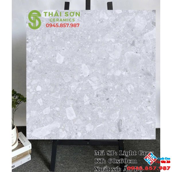 Gạch lát nền nhà đá mài terrazzo 60x60 nhập khẩu