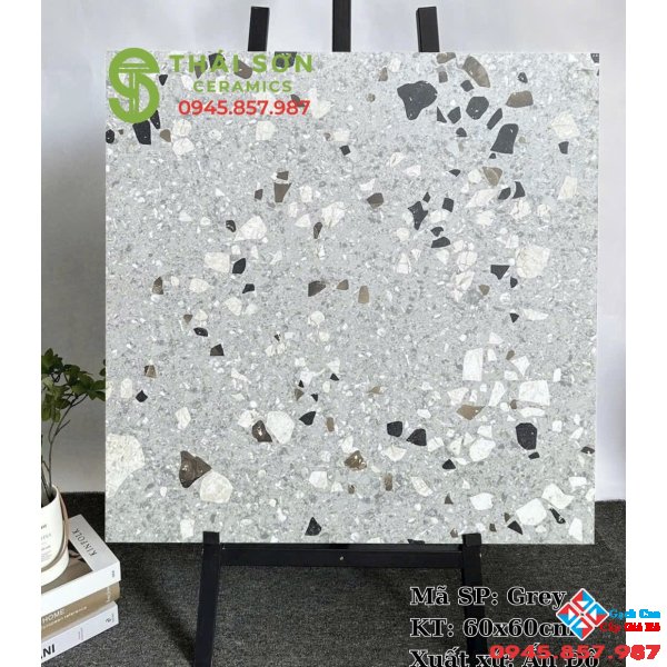 Gạch terrazzo 60x60 đá mài cao cấp