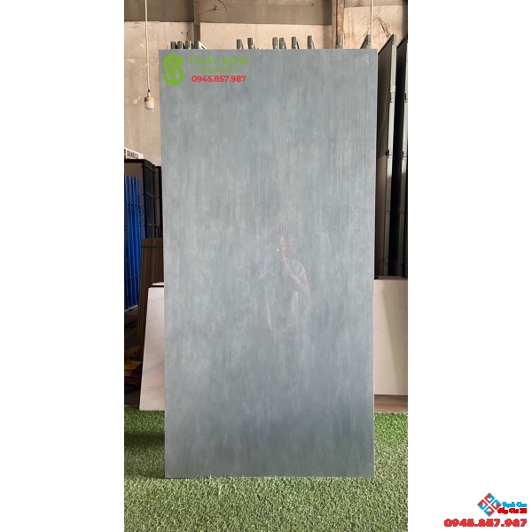 Gạch bóng kiếng đồng chất 75x150 vân xanh cao cấp