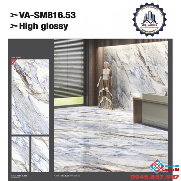 Kho gạch ấn độ bóng kiếng 80x160 cao cấp Lâm Đồng