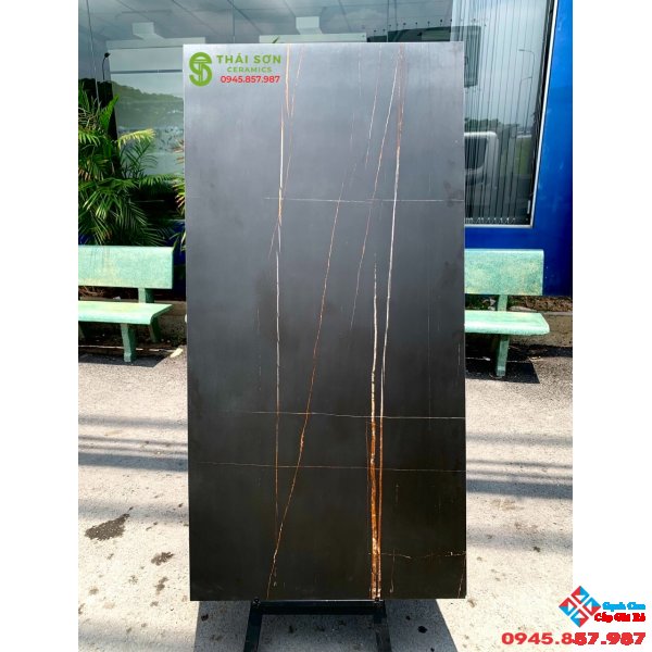 Gạch ốp lát 80x160 đen mờ cao cấp
