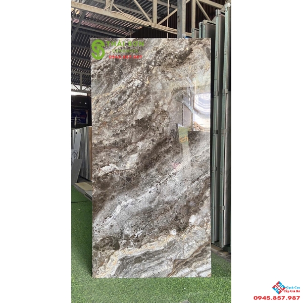 Gạch 80x160 lát nền vân đá cẩm thạch siêu bóng