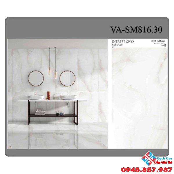 Gạch khổ lớn bóng kiếng 80x160 tại gò vấp