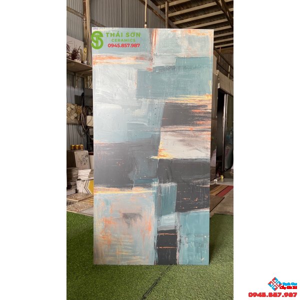Gạch ốp lát nhập khẩu ấn độ 80x160 họa tiết tranh sơn dầu đẹp mới nhất