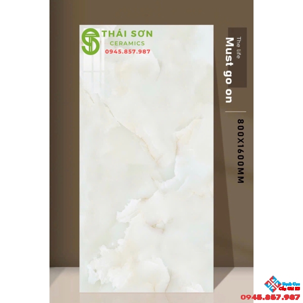 Gạch lát nền 80x160 ấn độ bóng kiếng vân đá ngọc thạch