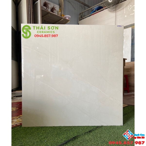Gạch lát nền đẹp 80x80 ấn độ siêu bóng vân vàng nhạt