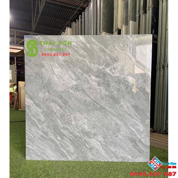 Gạch phương nam 80x80 bóng kiếng lát sảnh trung cư