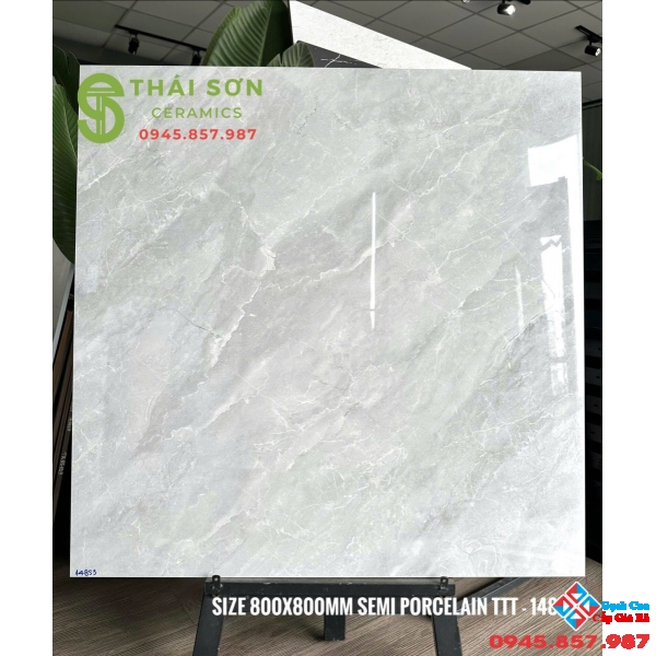 Gạch 80x80 cmc lát nền vân xám bóng kiếng
